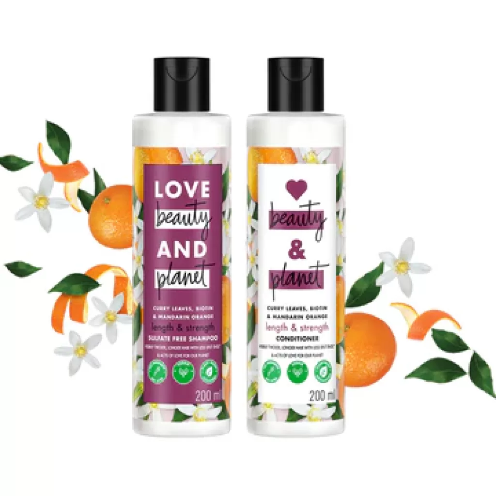 Love Beauty & Planet Curry Leaves, Biotin & Mandarin Orange (Shampoo + Conditioner)