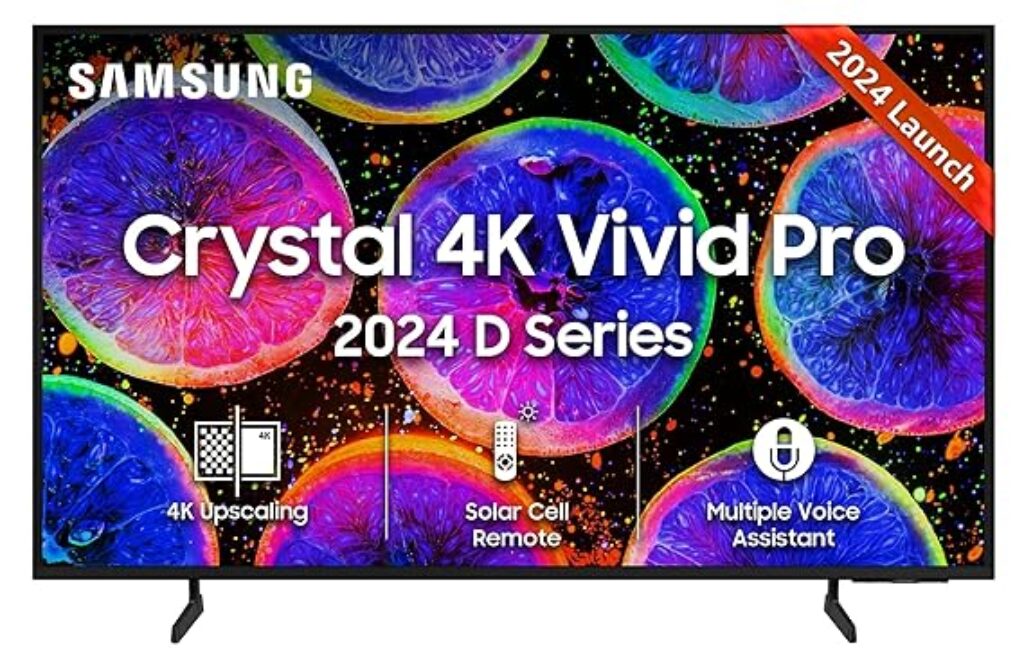 Samsung 55 inches – D Series 4K TV – 2024 -UA55DUE70BKLXL